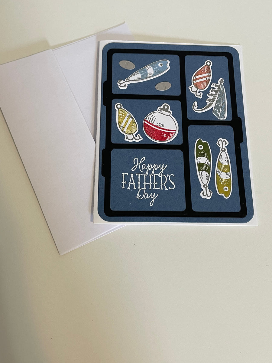 Blue Tackle Box Father's Day Card – NicolesKnots