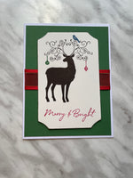 Deer Ornament Christmas Card