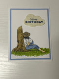 Relaxing Book Birthday Card