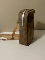 Faux Suede Over the Shoulder Bag