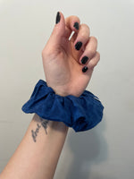 Royal Blue Zipper Scrunchie