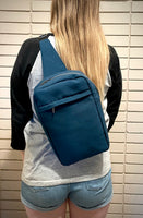 Solid Colour Sling Over the Shoulder Bag