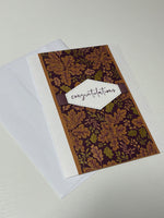 Golden Leaf Congratulations Card