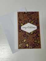 Golden Leaf Congratulations Card