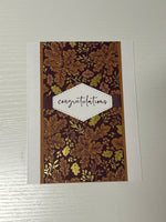 Golden Leaf Congratulations Card