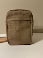 Faux Suede Over the Shoulder Bag