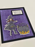 Purple Witch Card