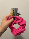 Hot Pink Zipper Scrunchie