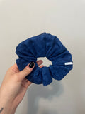 Royal Blue Zipper Scrunchie