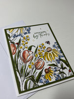 Watercolour Thank You Card
