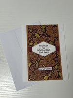 Golden Leaf Sympathy Card