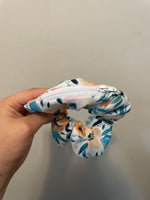 Watercolour Floral Zipper Scrunchie