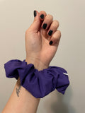 Dark Purple Zipper Scrunchie