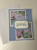 Blue Painted Sympathy Card