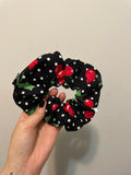 Cherry Zipper Scrunchie