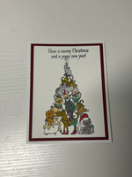 Pet Christmas Tree Card