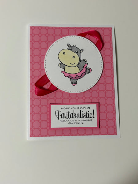 Fantabulistic Hippo Birthday Card