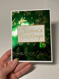 Metallic Seasons Greetings Card