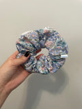 Pastel Floral Zipper Scrunchie