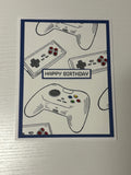 Blue Gamimg Birthday Card