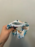 Watercolour Floral Zipper Scrunchie