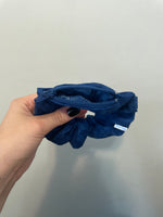 Royal Blue Zipper Scrunchie