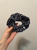 Navy Star Zipper Scrunchie