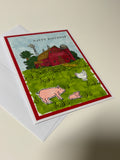 Barn Yard Birthday Card