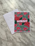 Poinsettia Christmas Card