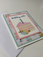 Pink Cake Birthday Card