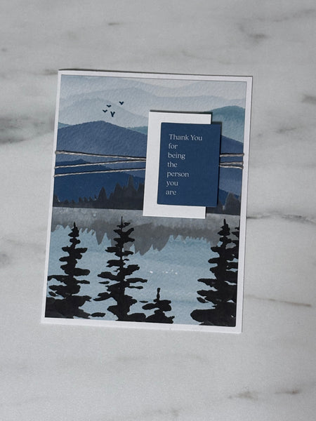 Mountain River Thank You Card