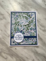 Blue Ferns Holiday Card