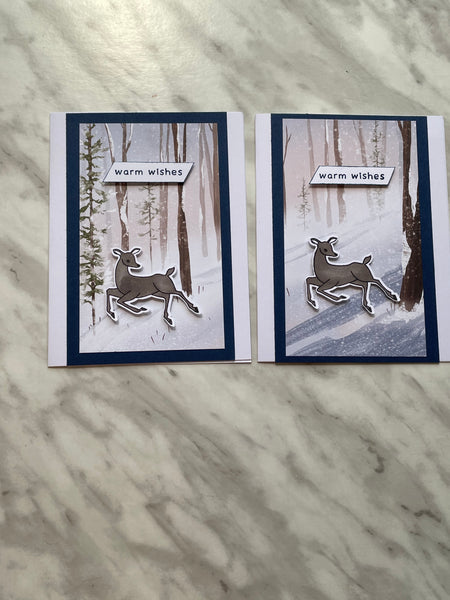 Winter Deer Holiday Card