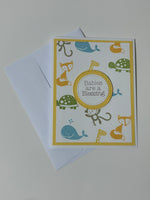 Gender Neutral Animal Baby Card