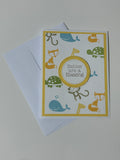 Gender Neutral Animal Baby Card