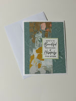 Painted Beautiful Beginnings Card