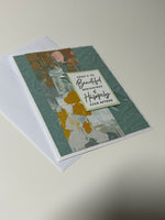 Painted Beautiful Beginnings Card