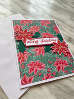 Poinsettia Christmas Card