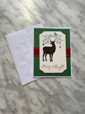 Deer Ornament Christmas Card