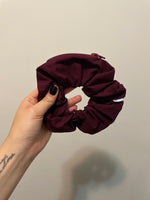 Burgundy Zipper Scrunchie