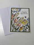 Watercolour Thank You Card