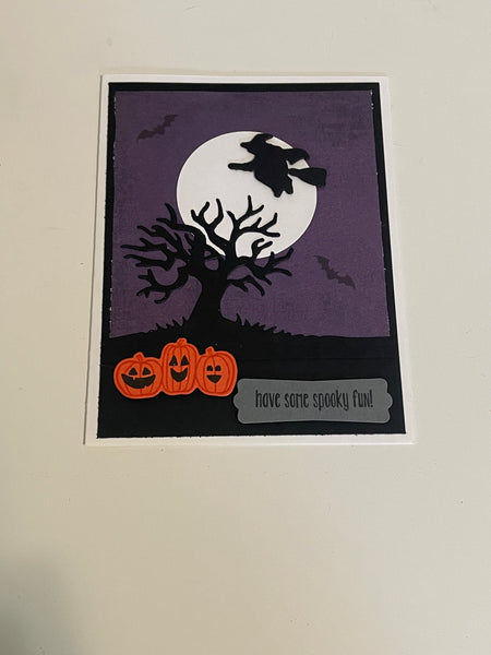 Spooky Witch Halloween Card