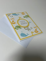 Gender Neutral Animal Baby Card