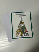 Pet Christmas Tree Card