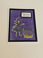 Purple Witch Card