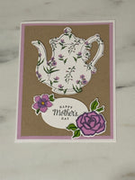 Floral Teapot Mother’s Day Card