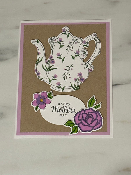 Floral Teapot Mother’s Day Card