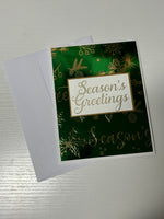 Metallic Seasons Greetings Card