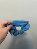 Light Blue Zipper Scrunchie