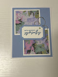 Blue Painted Sympathy Card